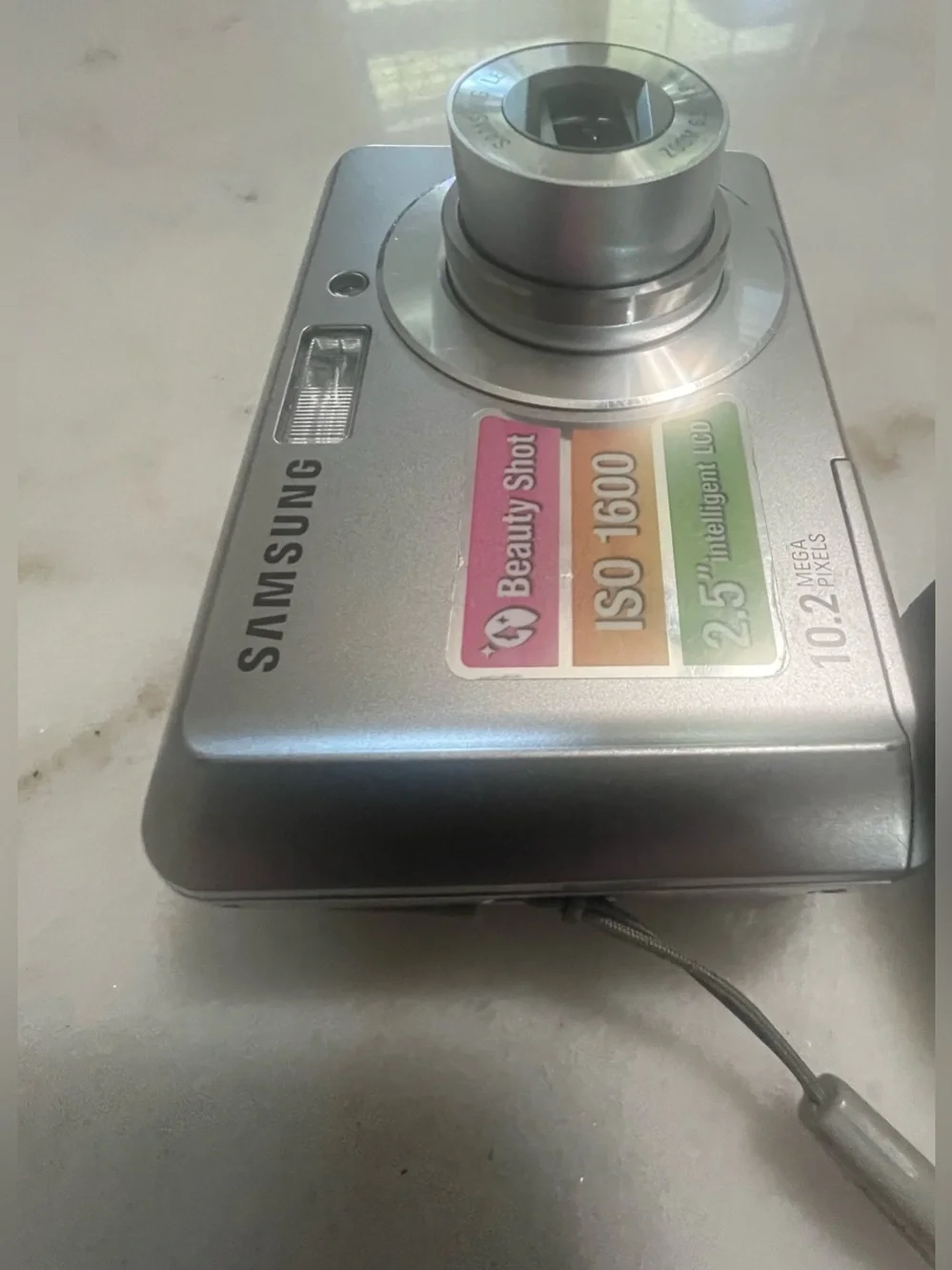 Samsung SL30 10.2MP Compact Digital Camera Intelligent LCD Silver Tested Works